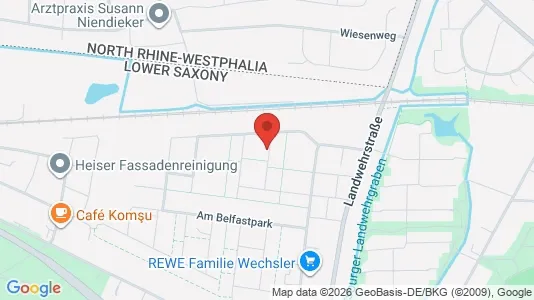 Apartments for rent i Osnabrück - kort over placeringen