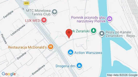 Apartments for rent i Warszawa Wawer - kort over placeringen
