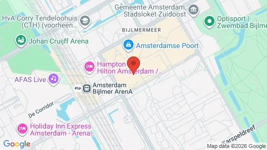 Apartments for rent i Amsterdam Amsterdam-Zuidoost - kort over placeringen