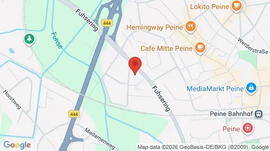Apartments for rent i Peine - kort over placeringen
