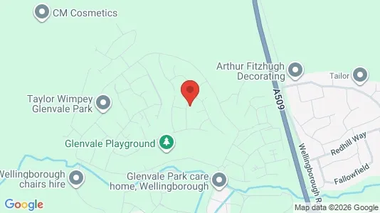 Apartments for rent i Wellingborough - Northamptonshire - kort over placeringen