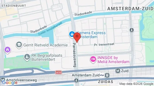Apartments for rent i Amsterdam Zuideramstel - kort over placeringen