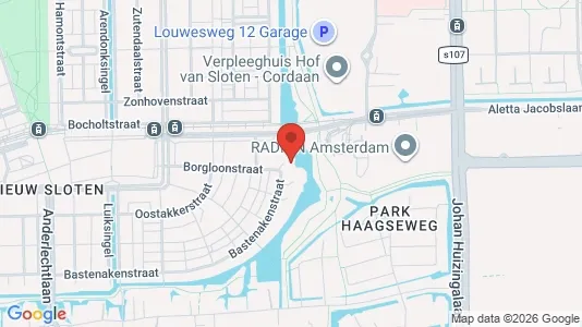 Apartments for rent i Amsterdam Slotervaart - kort over placeringen