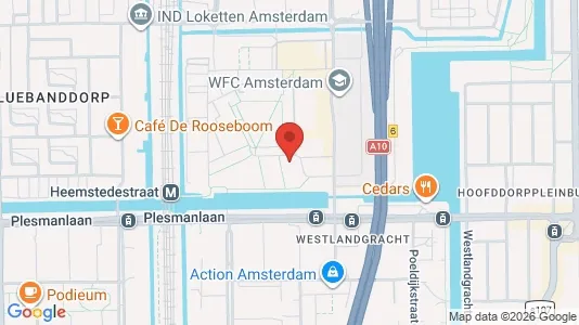Apartments for rent i Amsterdam Slotervaart - kort over placeringen