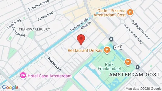 Rooms for rent i Amsterdam Oost-Watergraafsmeer - kort over placeringen