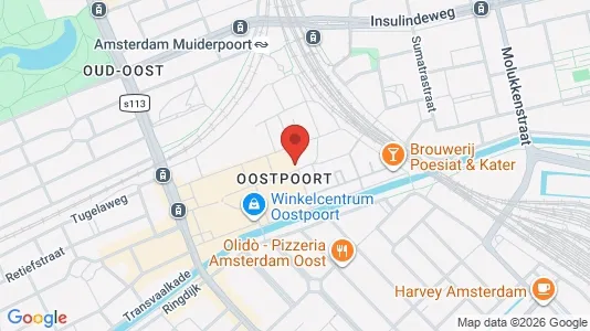 Apartments for rent i Amsterdam Oost-Watergraafsmeer - kort over placeringen
