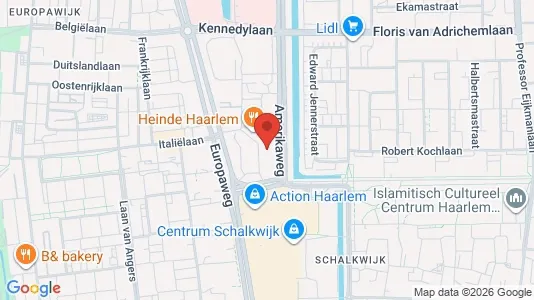 Apartments for rent i Haarlem - kort over placeringen