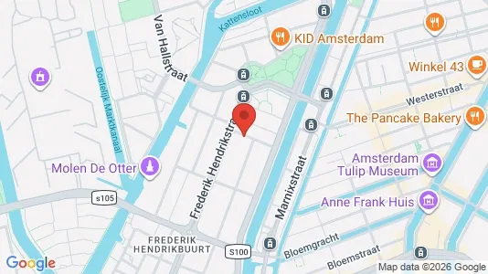Apartments for rent i Amsterdam Westerpark - kort over placeringen