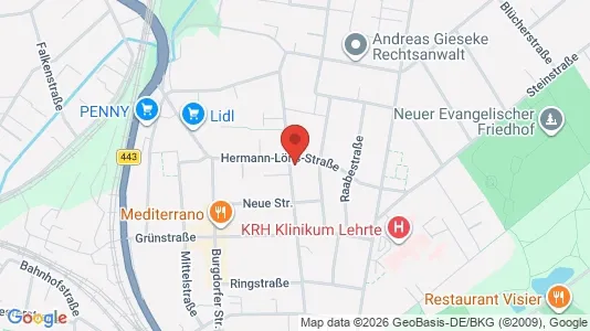 Apartments for rent i Hannover - kort over placeringen