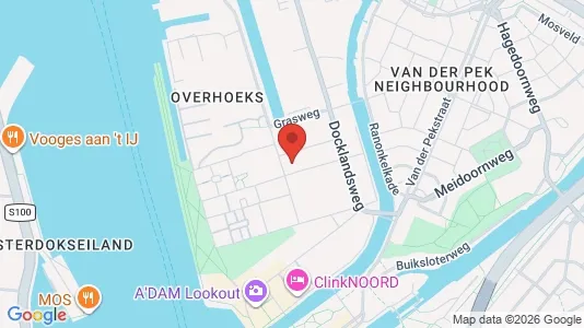 Apartments for rent i Amsterdam Noord - kort over placeringen