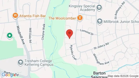 Apartments for rent i Kettering - Northamptonshire - kort over placeringen