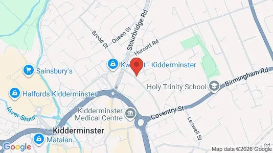 Apartments for rent i Kidderminster - Worcestershire - kort over placeringen