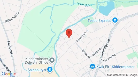 Apartments for rent i Kidderminster - Worcestershire - kort over placeringen