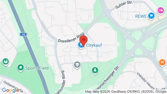 Apartments for rent i Wolfsburg - kort over placeringen