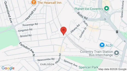 Apartments for rent i Coventry - West Midlands - kort over placeringen