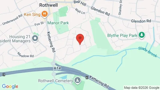 Apartments for rent i Kettering - Northamptonshire - kort over placeringen