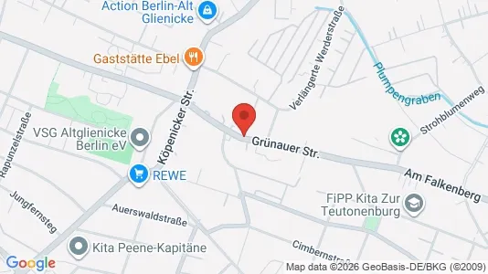 Apartments for rent i Berlin Treptow-Köpenick - kort over placeringen