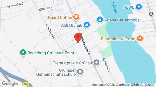 Apartments for rent i Berlin Treptow-Köpenick - kort over placeringen