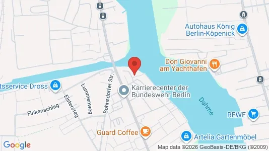 Apartments for rent i Berlin Treptow-Köpenick - kort over placeringen