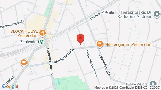 Apartments for rent i Berlin Steglitz-Zehlendorf - kort over placeringen