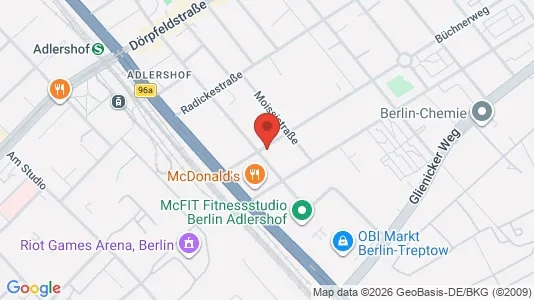Apartments for rent i Berlin Treptow-Köpenick - kort over placeringen
