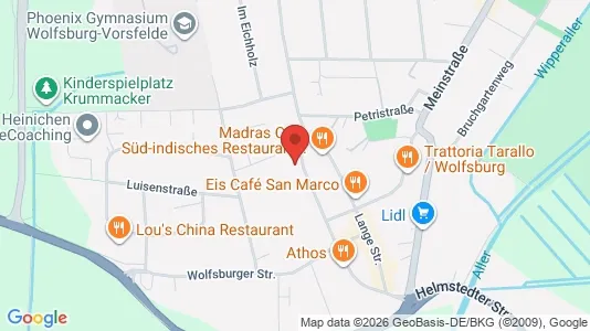 Apartments for rent i Wolfsburg - kort over placeringen