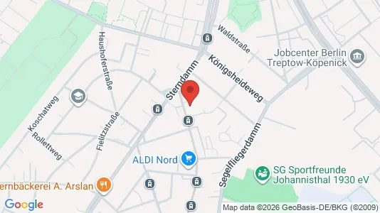 Apartments for rent i Berlin Treptow-Köpenick - kort over placeringen
