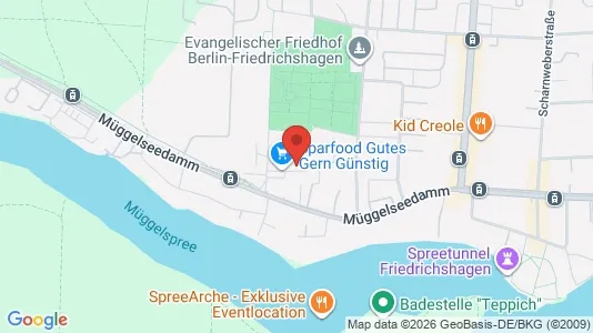 Apartments for rent i Berlin Treptow-Köpenick - kort over placeringen