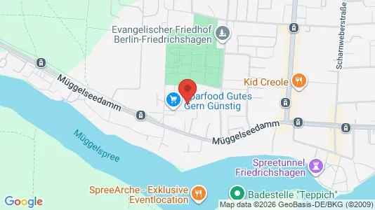 Apartments for rent i Berlin Treptow-Köpenick - kort over placeringen