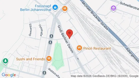 Apartments for rent i Berlin Treptow-Köpenick - kort over placeringen