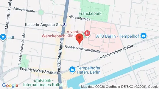Apartments for rent i Berlin Tempelhof-Schöneberg - kort over placeringen