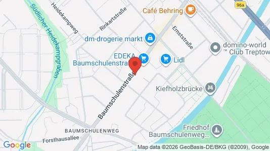 Apartments for rent i Berlin Treptow-Köpenick - kort over placeringen