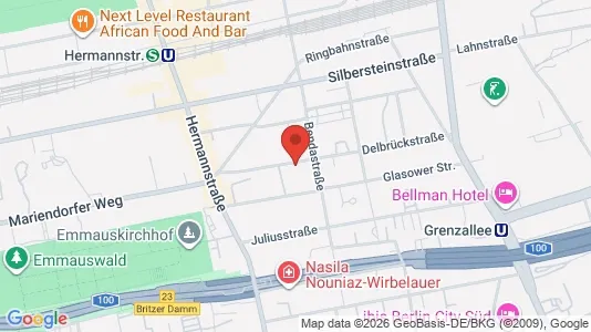 Apartments for rent i Berlin Neukölln - kort over placeringen