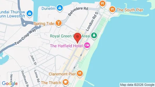 Apartments for rent i Lowestoft - Suffolk - kort over placeringen