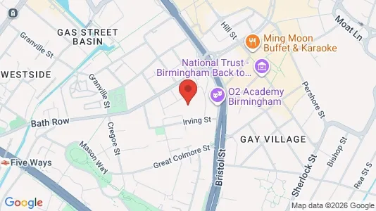 Apartments for rent i Birmingham - West Midlands - kort over placeringen