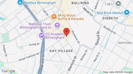 Apartments for rent i Birmingham - West Midlands - kort over placeringen