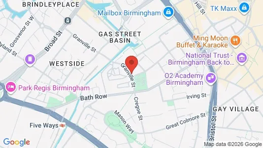 Apartments for rent i Birmingham - West Midlands - kort over placeringen