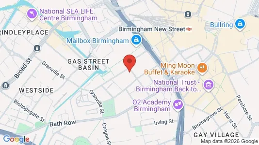 Apartments for rent i Birmingham - West Midlands - kort over placeringen