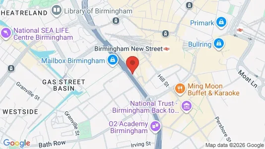 Apartments for rent i Birmingham - West Midlands - kort over placeringen