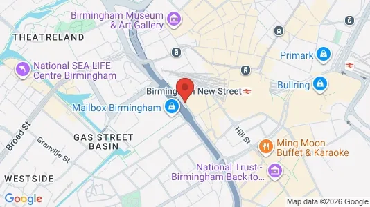 Apartments for rent i Birmingham - West Midlands - kort over placeringen