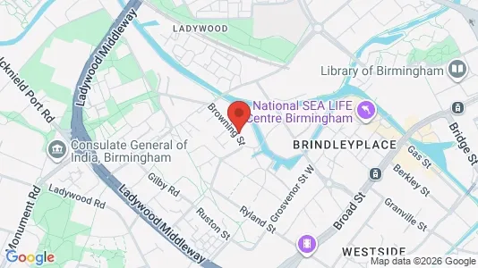 Apartments for rent i Birmingham - West Midlands - kort over placeringen