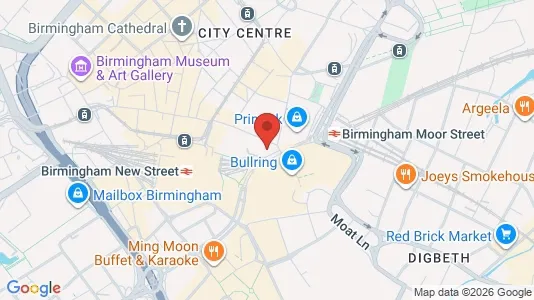 Apartments for rent i Birmingham - West Midlands - kort over placeringen
