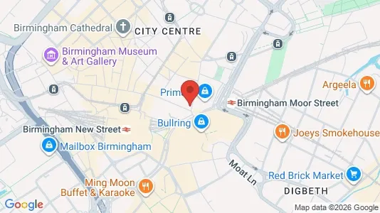 Apartments for rent i Birmingham - West Midlands - kort over placeringen
