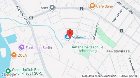 Apartments for rent i Berlin Lichtenberg - kort over placeringen
