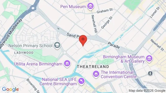 Apartments for rent i Birmingham - West Midlands - kort over placeringen