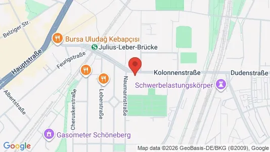 Apartments for rent i Berlin Tempelhof-Schöneberg - kort over placeringen