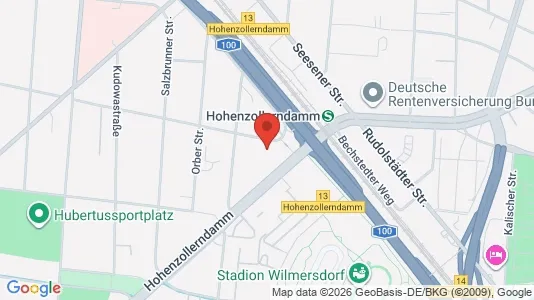Apartments for rent i Berlin Charlottenburg-Wilmersdorf - kort over placeringen
