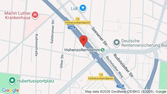 Apartments for rent i Berlin Charlottenburg-Wilmersdorf - kort over placeringen