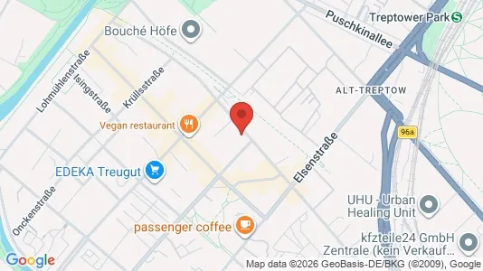 Apartments for rent i Berlin Treptow-Köpenick - kort over placeringen