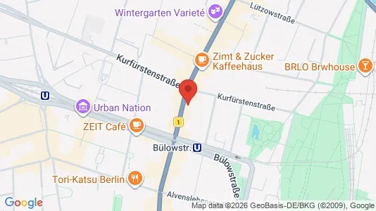 Apartments for rent i Berlin Tempelhof-Schöneberg - kort over placeringen